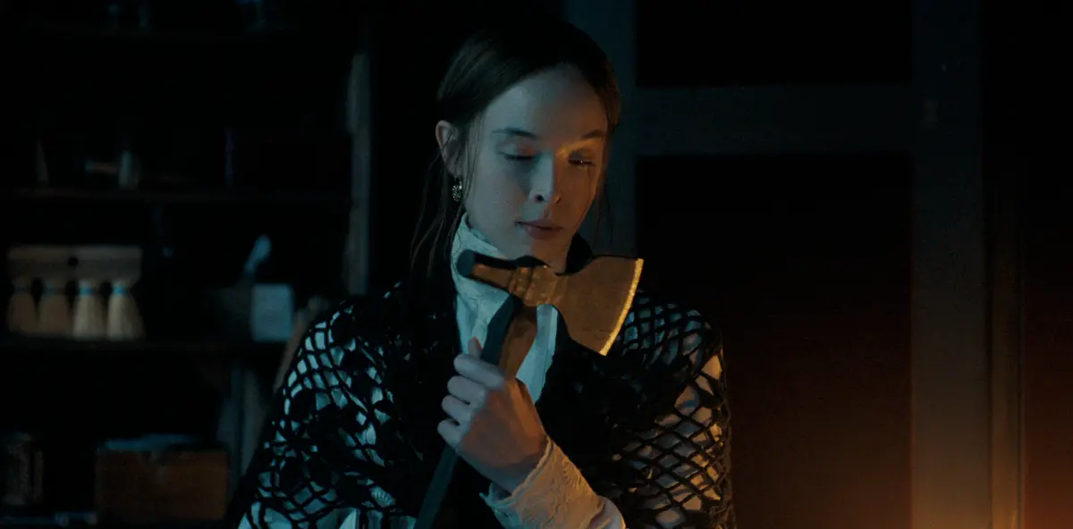 Una scena dalla serie Netflix Monster: la storia di Lizzie Bordern.