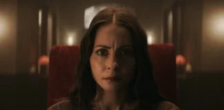 In foto la protagonista dell'horror Mortuary Assistant.