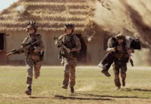 Una scena dalla stagione 3 della serie Lioness.