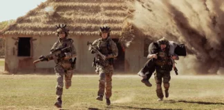Una scena dalla stagione 3 della serie Lioness.