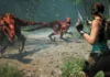 Lara Croft combatte nel videogioco Tomb Raider: Legacy of Atlantis.