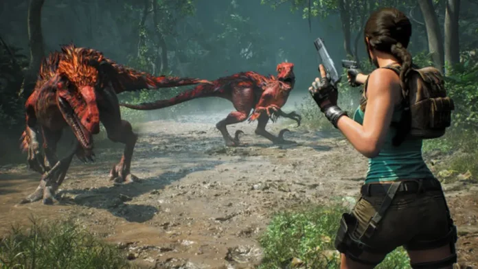 Tomb.raider.legacy.atlantis.episodio.6.cover Lara Croft combatte nel videogioco Tomb Raider: Legacy of Atlantis.