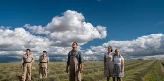 Una scena dal film Valensole 1965.