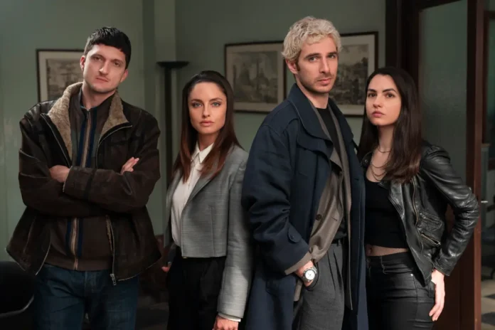 Chiaroscuro.cover In foto i protagonisti della serie Netflix ChiaroScuro.