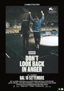 Il poster del documentario Don’t Look Back In Anger.