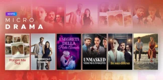 Il banner della sezione microdrama di Mediaset Infinity.
