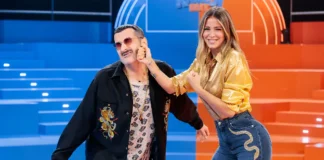Costantino della Gherardesca e Diletta Leotta nel comedy show Paramount+ Knockout - Botte da comici.