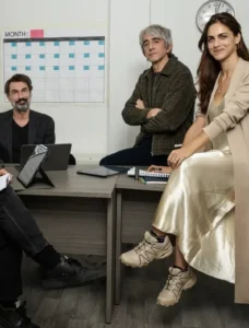 Una immagine degli attori del film L'uomo giusto.