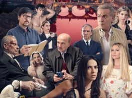 Una immagine del poster del film La sera a Roma.