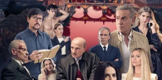 Una immagine del poster del film La sera a Roma.