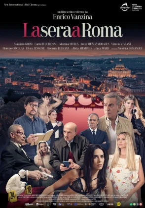 Il poster del film La sera a Roma.
