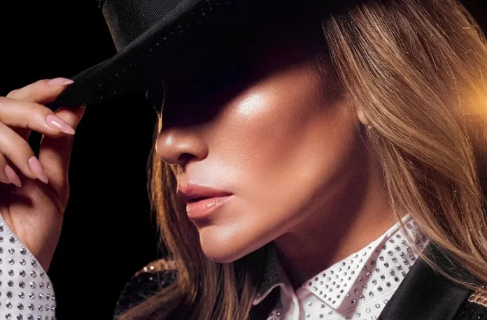 Jennifer Lopez nel poster del film-concerto Lo show di JLO.