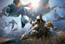 La key-art del videogioco Monster Hunter Wilds: Ascendance.