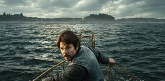 Josh Hartnett nella key-art della serie Netflix Below.