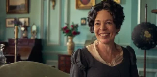 Olivia Colman nella serie Netflix Orgoglio e Pregiudizio.
