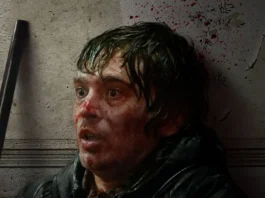 Austin Abrams nel poster dell'horror Resident Evil.