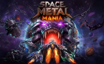 Space Metal Mania: il gioco arcade metal con Dave Mustaine arriva su Amazon Luna La key-art dello sparatutto arcade per Amazon Luna Space Metal Mania.