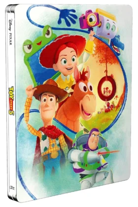 L'edizione homevideo steelbook del film Toy Story 5.