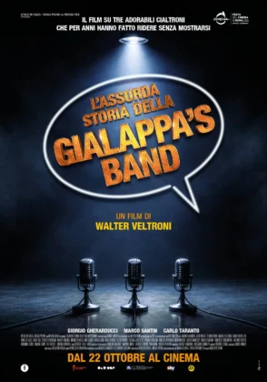 Il poster del film L&rsquo;assurda storia della Gialappa&rsquo;s Band.