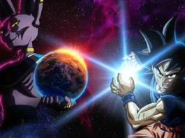 La key-art dell'anime Dragon Ball Super: Beerus.