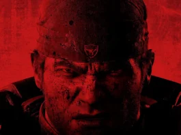 Marcus Phoenix nella cover del gioco Gears of War: E-Day.