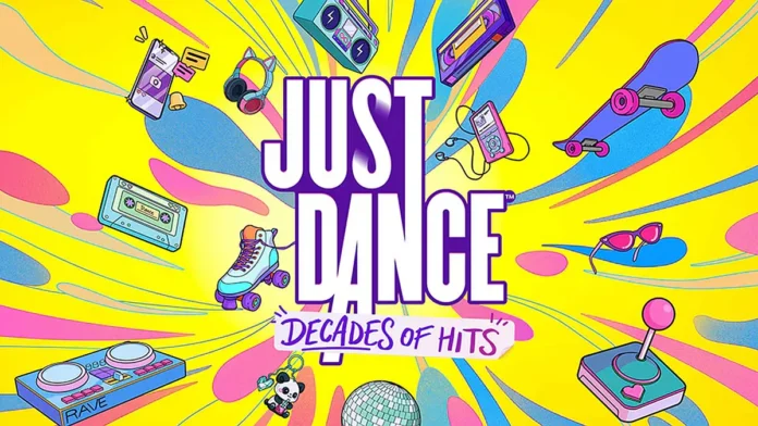 Just.dance.decades.hits.cover La key-art del gioco Just Dance: Decades of Hits.