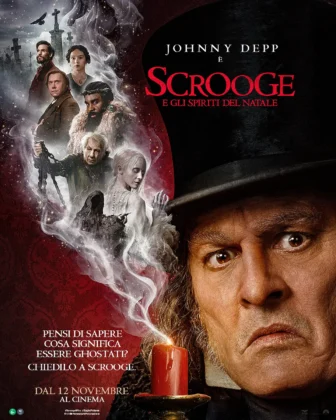 Il nuovo poster del film Scrooge e gli Spiriti del Natale.
