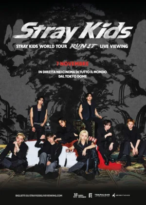 Il poster del film concerto Stray Kids World Tour &lsquo;Run It&rsquo; &ndash; Live Viewing,