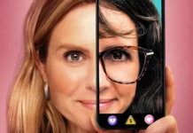 La giornalista Mariana van Zeller nella key-art del documentaio Super Truffami.