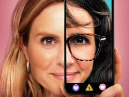 La giornalista Mariana van Zeller nella key-art del documentaio Super Truffami.