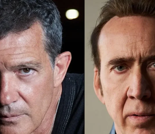 In foto Antonio Banderas e Nicolas Cage.